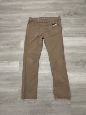 Mott And Bow Jeans Mens 35x32* Straight Medium Wash Brown Denim 5 Pocket Comfort